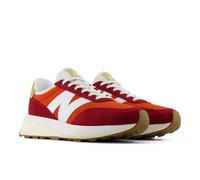 Sneaker NEW BALANCE "370", Herren, Gr. 47,5, hot tomato, podium rot, Leder, Mesh, Schuhe Sneaker (56866222-47,5) hot tomato, podium rot