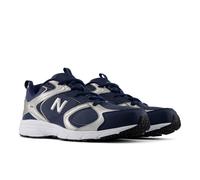 Sneaker NEW BALANCE "408", Herren, Gr. 41,5, blau (vintage indigo, silber metallic, nb navy), Synthetik, Textil, Schuhe Sneaker, inspiriert vom New Balance 530 (62871702-41,5) vintage indigo, silber m