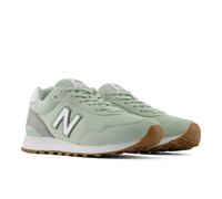 Sneaker NEW BALANCE "515", Damen, Gr. 38, silber moss, nb 103 weiß, Leder, Textil, Schuhe Sneaker, für Erwachsene, mit Gummilaufsohle (26960933-38) silber moss, nb 103 weiß