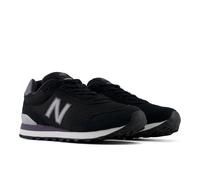 Sneaker NEW BALANCE "515", Damen, Gr. 40, schwarz, neptune grau, silber metallic, Leder, Textil, Schuhe Sneaker (19681750-40) schwarz, neptune grau, silber metallic