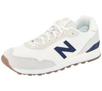 Sneaker NEW BALANCE "515", Herren, Gr. 41,5, grau (weiß, grau m), Leder, Textil, Schuhe Sneaker (89997065-41,5) weiß, grau m