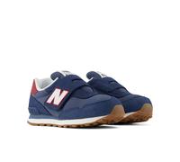 Sneaker NEW BALANCE "515", Mädchen, Gr. 32, blau (nb navy, podium rot), Leder, Textil, Schuhe Sneaker (47147805-32) nb navy, podium rot