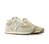 Sneaker NEW BALANCE "574", Damen, Gr. 40, schwarzer grau matter, Leder, Synthetik, Textil, Schuhe Sneaker, mit Gummilaufsohle (68164860-40) schwarzer grau matter