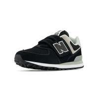 Sneaker NEW BALANCE "574", Mädchen, Gr. 28, schwarz, Leder, Synthetik, Textil, Schuhe Sneaker, mit Klettverschluss (44511140-28) schwarz