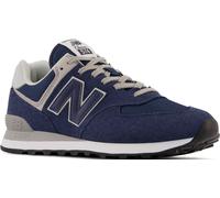 Sneaker NEW BALANCE "ML574 Core", Damen, Gr. 42,5, blau (dunkelblau, grau), Leder, Textil, Schuhe Sneaker, Topseller (77079501-42,5) dunkelblau, grau