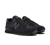 Sneaker NEW BALANCE "ML574 Core", Damen, Gr. 42, grau (schwarz, dunkelgrau), Leder, Textil, Schuhe Sneaker (41416404-42) schwarz, dunkelgrau