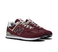 Sneaker NEW BALANCE "ML574 Core", Damen, Gr. 44,5, rot (bordeaux, grau), Leder, Textil, Schuhe Sneaker, Topseller (91706325-44,5) bordeaux, grau