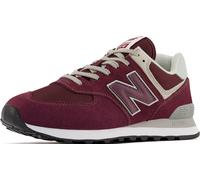 Sneaker NEW BALANCE "ML574 Core", Damen, Gr. 44, rot (bordeaux, grau), Leder, Textil, Schuhe Sneaker, Topseller (91706325-44) bordeaux, grau
