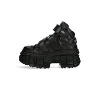 Sneaker NEW ROCK "Plateau Sneaker M-WALL285-S2", Herren, Gr. 45, Normalschaft, schwarz, Obermaterial: 100% Rindnappaleder CNA., Schuhe Sneaker, Handgefertigt, Made in Spain (39294714-45) schwarz