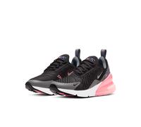 Sneaker NIKE SPORTSWEAR "AIR MAX 270 (GS)", Mädchen, Gr. 39, schwarz, metallic silber, smoke grau, Synthetik, Textil, Schuhe Sneaker, auf den Spuren des Air Max 180 und Air Max 93,Kinder & Jugendliche