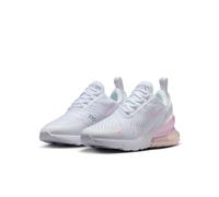 Sneaker NIKE SPORTSWEAR "Air Max 270", Jungen, Gr. 36, weiß, pink foam, lt smoke grau, Synthetik, Textil, Schuhe Sneaker, für Jugendliche (52578027-36) weiß, pink foam, lt smoke grau