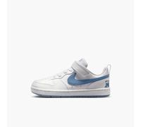 Sneaker NIKE SPORTSWEAR "COURT BOROUGH LOW GB (PSV)", Mädchen, Gr. 33, weiß, work blau, Synthetik, Schuhe Sneaker, Design auf den Spuren des Air Force 1, für Kinder (92327634-33) weiß, work blau