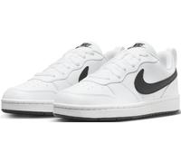Sneaker NIKE SPORTSWEAR "Court Borough Low Recraft (GS)", Mädchen, Gr. 38, weiß (weiß, schwarz), Synthetik, Textil, Schuhe Sneaker, Design auf den Spuren des Air Force 1 (68053252-38) weiß, schwarz