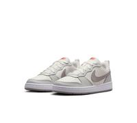 Sneaker NIKE SPORTSWEAR "Court Borough Low Recraft (GS)", Mädchen, Gr. 39, weiß (sail, college grau, photon dust), Synthetik, Textil, Schuhe Sneaker, Design auf den Spuren des Air Force 1 (53866368-39