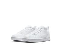 Sneaker NIKE SPORTSWEAR "Court Borough Low Recraft (GS)", Mädchen, Gr. 40, weiß (weiß, weiß), Synthetik, Textil, Schuhe Sneaker, Design auf den Spuren des Air Force 1 (49143939-40) weiß, weiß