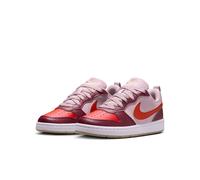 Sneaker NIKE SPORTSWEAR "Court Borough Low Recraft", Mädchen, Gr. 38,5, particle rose, dragon rot, schwarz team rot, Synthetik, Schuhe Sneaker, Design auf den Spuren des Air Force 1 (16653254-38,5) pa