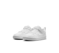 Sneaker NIKE SPORTSWEAR "COURT BOROUGH LOW RECRAFT (PS)", Mädchen, Gr. 33,5, weiß (weiß, weiß), Synthetik, Textil, Schuhe Sneaker, Design auf den Spuren des Air Force 1, für Kinder (17387265-33,5) wei