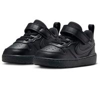 Sneaker NIKE SPORTSWEAR "COURT BOROUGH LOW RECRAFT (TD)", Mädchen, Gr. 27, schwarz (schwarz, schwarz), Synthetik, Textil, Schuhe Sneaker, Design auf den Spuren des Air Force 1, für Kinder (84316548-27