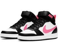Sneaker NIKE SPORTSWEAR "Court Borough Mid 2 (GS)", Kinder, Gr. 38,5, schwarz, Leder, Synthetik, Schuhe Sneaker, Design auf den Spuren des Air Force 1 für Jugendliche (15395236-38,5) schwarz