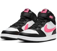 Sneaker NIKE SPORTSWEAR "COURT BOROUGH MID 2 (PSV)", Mädchen, Gr. 30, schwarz, Leder, Synthetik, Schuhe Sneaker, inspiriert vom Air Force 1, für Basketball und sportlichen Alltag (84267069-30) schwarz