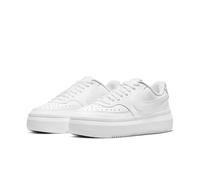 NIKE Court Vision Alta Plateau Sneaker Damen 100 - white/white-white 36.5