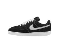 Sneaker NIKE SPORTSWEAR "COURT VISION LO FL", Herren, Gr. 45, schwarz-weiß (schwarz, weiß), Leder, Schuhe Sneaker, inspiriert vom Design des Nike Air Force (88276009-45) schwarz, weiß