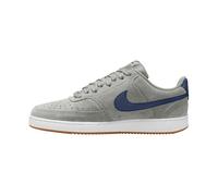 Sneaker NIKE SPORTSWEAR "COURT VISION LO FL V2", Herren, Gr. 44, vast grau, diffused blau, weiß, Leder, Schuhe Sneaker, inspiriert vom Design des Nike Air Force (78869313-44) vast grau, diffused blau,