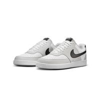 Sneaker NIKE SPORTSWEAR "COURT VISION LO", Herren, Gr. 46, schwarz-weiß (grau fog, schwarz, weiß), Synthetik, Schuhe Sneaker, inspiriert vom Design des Nike Air Force (79247336-46) grau fog, schwarz,