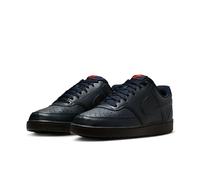 Sneaker NIKE SPORTSWEAR "COURT VISION LO NN", Herren, Gr. 40, dk obsidian, dk obsidian, picante rot, Synthetik, Schuhe Sneaker, inspiriert vom Design des Nike Air Force (46516117-40) dk obsidian, dk o