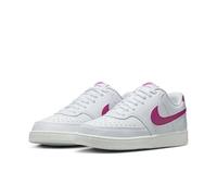 Sneaker NIKE SPORTSWEAR "Court Vision Low Next Nature", Gr. 43, cactus flower, cactus flower, weiß, sail, Synthetik, sportlich, Schuhe, Design auf den Spuren des Air Force 1 (72146143-43) cactus flowe