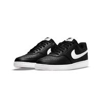 Sneaker NIKE SPORTSWEAR "Court Vision Low Next Nature", Herren, Gr. 45, schwarz-weiß (schwarz, weiß, schwarz), Synthetik, Schuhe Sneaker, inspiriert vom Design des Nike Air Force (38896057-45) schwarz