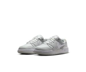 Sneaker NIKE SPORTSWEAR "FULL FORCE LO (GS)", Kinder, Gr. 40, photon dust, weiß, lt smoke grau, Leder, Synthetik, Schuhe Sneaker, Für Jugendliche (94581647-40) photon dust, weiß, lt smoke grau