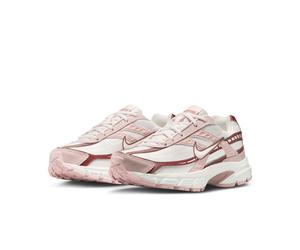 Sneaker NIKE SPORTSWEAR "Initiator", Damen, Gr. 43, phantom, echo pink, fossil stone, rot sepia, Leder, Textil, Schuhe Sneaker, inspiriert vom Design des Nike P-6000 (25054566-43) phantom, echo pink,