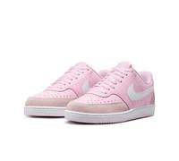 Sneaker NIKE SPORTSWEAR "W COURT VISION LO SUEDE", Damen, Gr. 40, pink foam, weiß, Leder, Synthetik, Schuhe Sneaker (49141407-40) pink foam, weiß