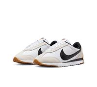 Sneaker NIKE SPORTSWEAR "Pacific", Damen, Gr. 40,5, weiß, schwarz, platinum tint, safety orange, Leder, Textil, Schuhe Sneaker (46326332-40,5) weiß, schwarz, platinum tint, safety orange