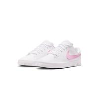 Sneaker NIKE SPORTSWEAR "TENNIS ESSENTIAL (GS)", Mädchen, Gr. 36,5, pink (weiß, pink rise, weiß), Synthetik, Textil, Schuhe Sneaker, Für Kinder & Jugendliche (29550208-36,5) weiß, pink rise, weiß