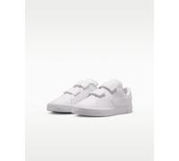 Sneaker NIKE SPORTSWEAR "Tennis Essential (PS)", Mädchen, Gr. 33, weiß, weiß, weiß, Synthetik, Schuhe Sneaker, Klettschuh (55354139-33) weiß, weiß, weiß
