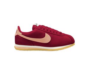Sneaker NIKE SPORTSWEAR "W CORTEZ", Damen, Gr. 36,5, team rot, ice peach, sail, gum light braun, Leder, Schuhe Sneaker (27866953-36,5) team rot, ice peach, sail, gum light braun