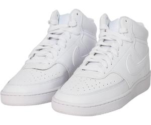 Sneaker NIKE SPORTSWEAR "Wmns Court Vision Mid", Damen, Gr. 41, weiß, Leder, Schuhe Sneaker, Design auf den Spuren des Air Force 1 (26468948-41) weiß