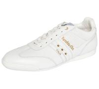Sneaker PANTOFOLA D´ORO "VASTO LOW", Herren, Gr. 41, weiß, Leder, Schuhe Sneaker, Obermaterial aus Leder, Gummilaufsohle, mit Schnürung (79465243-41) weiß