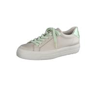 Paul Green Sneaker Glattleder Beige/Grün - 40