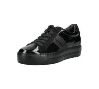Paul Green Damen, Frauen Low-Top Sneaker,Freizeitschuhe,Turnschuhe,Laufschuhe,schnürschuhe,schnürer,Halbschuhe,Schwarz (Glitter/Black),39 EU / 6 UK