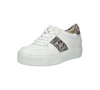 Paul Green Damen Sneaker Leder Low-Top Weiß Größe 40