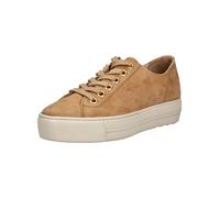 Paul Green Damen, Frauen Low-Top Sneaker,schnürschuhe,Halbschuhe,straßenschuhe,Strassenschuhe,Sportschuhe,Mittelbraun (Nubuk/SISAL),40.5 EU / 7 UK