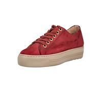Sneaker PAUL GREEN "Paul Green Sneaker Nubukleder", Damen, Gr. 40, rot (wine), Nubukleder, casual, Schuhe (50413738-40) wine