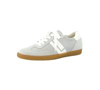 Sneaker PAUL GREEN "Paul Green Sneaker Veloursleder", Damen, Gr. 40, weiß (grau, weiß), Veloursleder, Schuhe Sneaker (18000949-40) grau, weiß