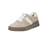 Paul Green Damen Sneaker mit Wechselfußbett, Frauen Low-Top Sneaker,schnürer,Plateausohle,Halbschuhe,straßenschuhe,Grau (Stone/Biscuit),38.5 EU / 5.5 UK