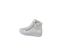 Paul Green Damen, Frauen High-Top Sneaker,Strassenschuhe,Sportschuhe,Freizeitschuhe,Turnschuhe,Laufschuhe,schnürschuhe,Weiß (White/ORO),37 EU / 4 UK