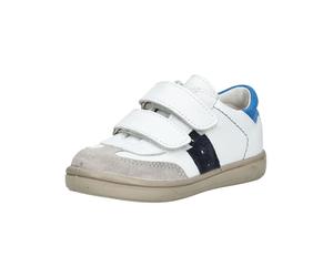 Sneaker PEPINO "Pepino Sneaker Leder/Synthetik", Mädchen, Gr. 28, grau (weiß, grau), Leder, Synthetik, Schuhe Sneaker (34292035-28) weiß, grau