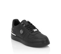 Sneaker PHILIPP PLEIN "Cocco Crocco Geprägt", Damen, Gr. 39, Normalschaft, 0202, schwarz, schwarz, Schuhe Sneaker (87540059-39) 0202, schwarz, schwarz